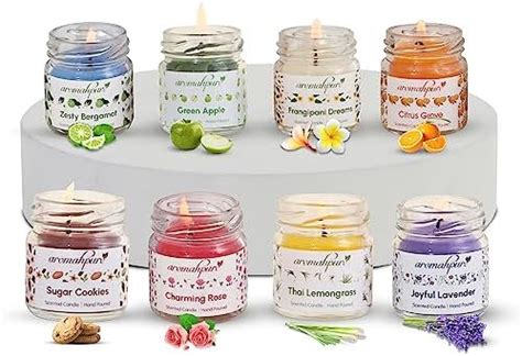 Aromahpure Scented Candles (75 Hours) (100% Natural Wax) | Lavender ...