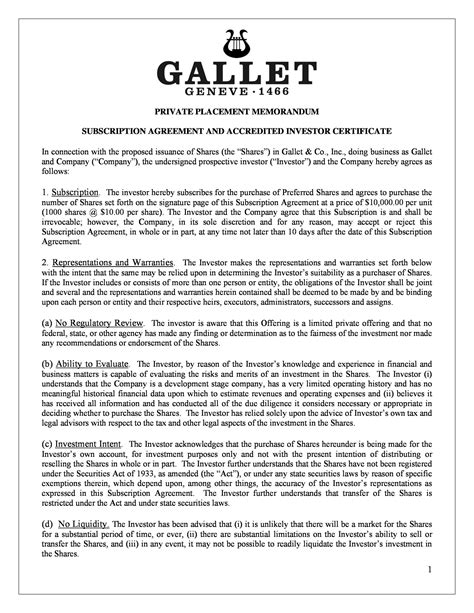 40 Private Placement Memorandum Templates [Word, PDF]