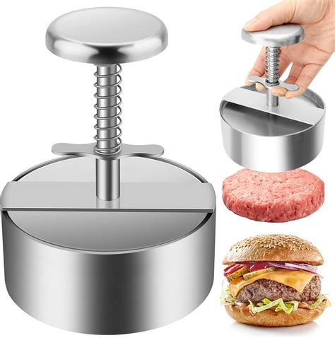 Amazon.com: TIANTOU Burger Press, Stainless Steel Adjustable Hamburger ...