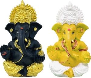 Giftary Pack Of 2 Small Lord Size Ganesh Ji Idol Figure Showpiece For ...