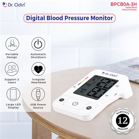 Accurate Blood Pressure Monitor BPCBOA-3H for Health Tracking — Dr. Odin