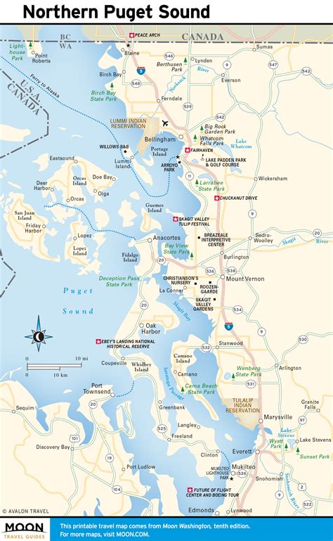 Puget Sound Cities Map