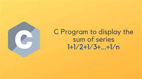 C Program to display the sum of the harmonic series