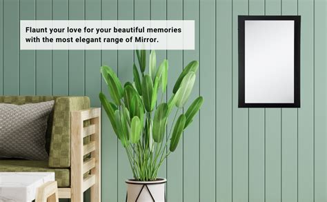 Buy Stuthi Arts Black Flat Decorative Wall Mirror Decorative Mirror ...