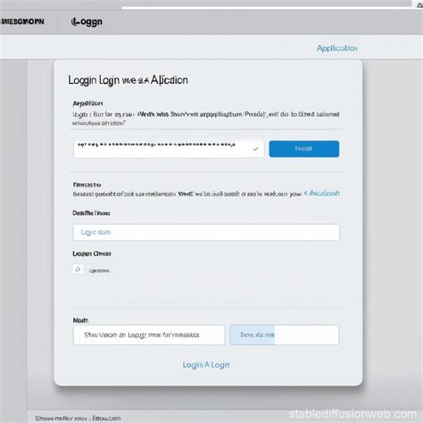 Web Application Login Page | Stable Diffusion Online