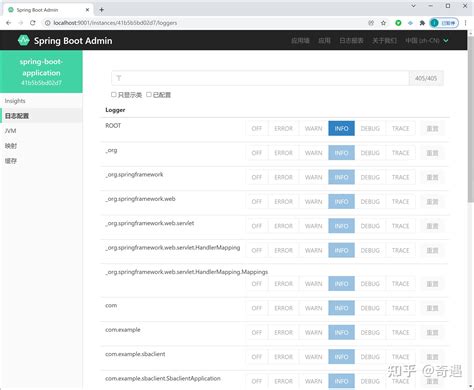 Spring Boot Admin 的图像结果
