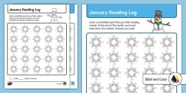 March Reading Log (teacher made) - Twinkl