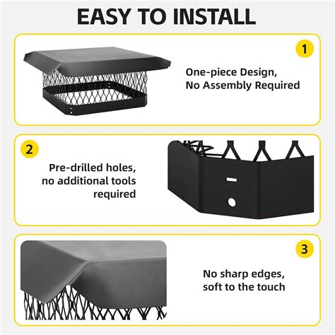 GoCampDirect Chimney Cap 9x9Inch - Chimney Cover for Outside India | Ubuy