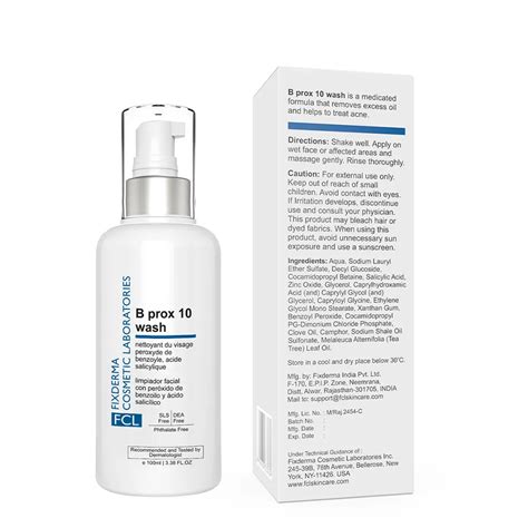 Salicylic & Benzoyl Peroxide Face Wash | FCL Skincare