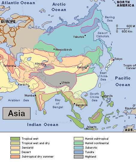 Asia Climate Map 的图像结果