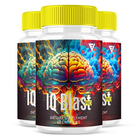 (3 Pack) IQ Blast Pro Brain Pills IQ BlastPro Memory Supplement (180 ...