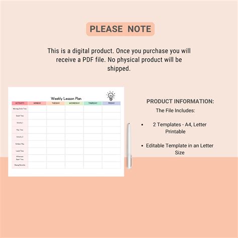 Image result for Weekly Lesson Plan