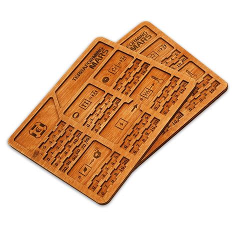 Buy SMONEX Wood Player Boards Compatible with Terraforming Mars Board ...