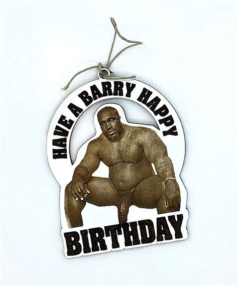 Barry wood birthday gift tag funny gag birthday gift - Etsy Nederland