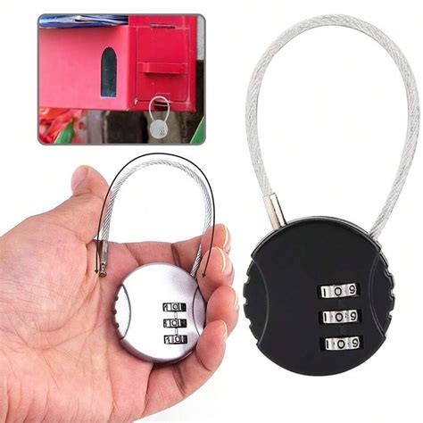 Metal Mini Dial Digits Code Lock Padlock Suitcase Combination Padlock ...