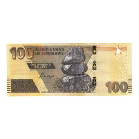 Zimbabwe 100 Dollars Banknote – Collectible African Currency