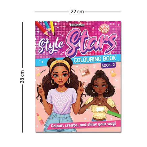 Style Stars Fashion Colouring Book for Girls, Kids and Teens: Book 2 ...