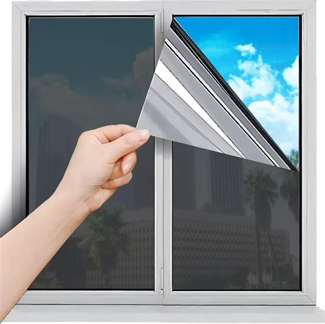 Amazon.com: One Way Privacy Window Tint Mirror Reflective Window Film for Home Sun Blocking Anti ...