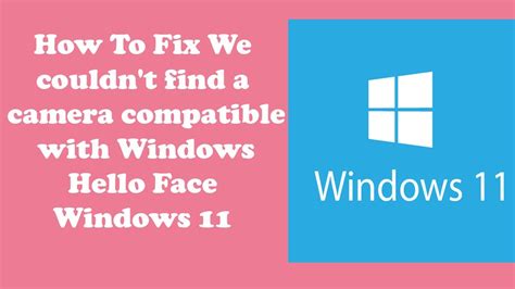 Windows Hello Face Error 的图像结果