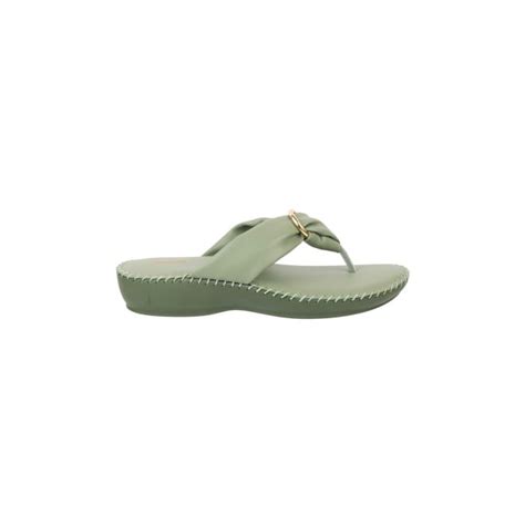 Buy Mochi Women Green Casual Flip-Flops Online | SKU: 44-154-21-36 ...
