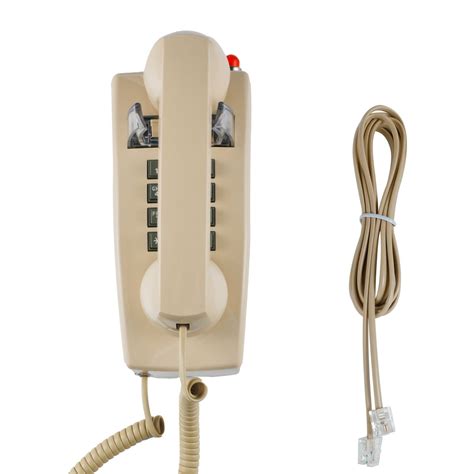Vintage Wall Telephone, Landline Corded Telephone with Ringing ...