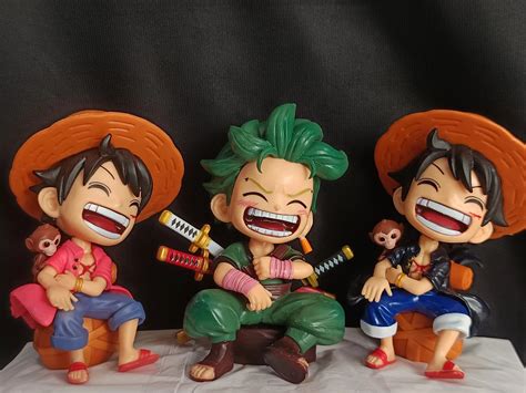 One Piece : Chibi Luffy & Zoro Laughing - Action Figure – The Indian ...