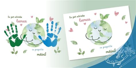 Planeta Pământ – Ziua Pământului | Amprentare | Twinkl RO