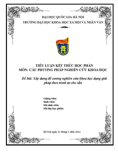 CK Các pp nghiên cứu - Liên hệ mua bản full: cochimxanh@gmail.com - ĐẠI HỌC QUỐC GIA HÀ NỘI ...