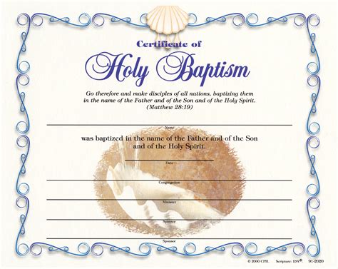 Baptism Certificate Free Printable - Printable Free Templates