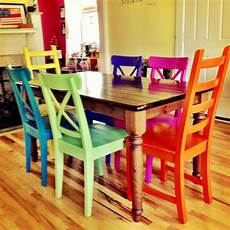 Colored Kitchen Chairs by Susan Pinner Painting Work Room Chairs Or Colored Kitchen Chairs