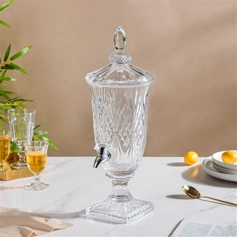 Vintage Textured Glass Water Dispenser Online - Premium Drink Dispenser ...