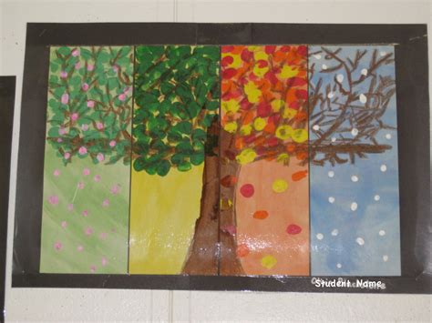 Four Seasons Tree Art Project
