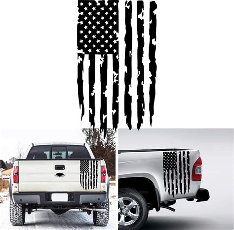 Buy ATMOMO American Flag Truck Tailgate Vinyl Decal Sticker Wrap Car ...