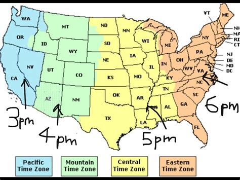 Image result for Current Us Time Zone Map