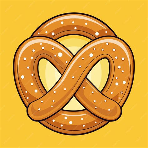 Pretzel clipart cartoon style vector illustration | Premium AI ...