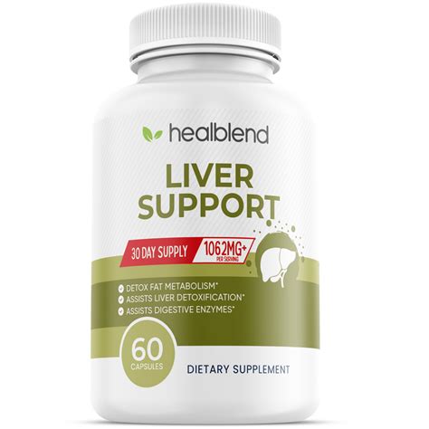 Natural Liver Support Supplement - Detox Cleanse & Repair with Milk Thistle, Artichoke ...