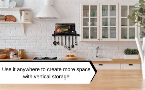 D&V Engineering Wall Mount Microwave Oven Stand For Kitchen Storage ...