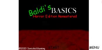 Image result for Basics Remastered Horror Baldi Mod