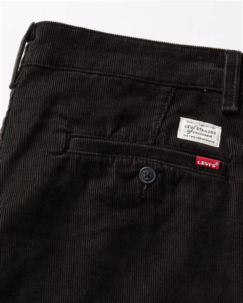 Xx Chino Standard Taper Fit Corduroy Men's Pants - Black | Levi's® US