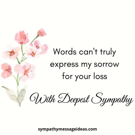 70+ Very Short and Simple Sympathy Messages - Sympathy Message Ideas
