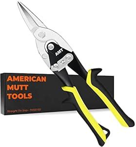 AMERICAN MUTT TOOLS 10 Inch Straight Cut Tin Snips Heavy Duty – CrMo ...