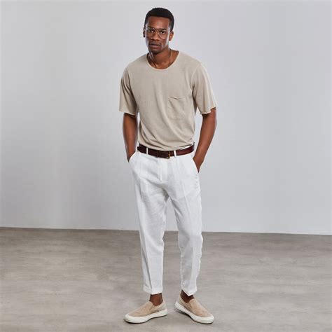 White Linen Pants,linen Pants Men,linen Mens Clothing, Quality Soft ...