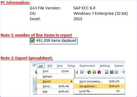 Image result for SAP GUI Export to Excel