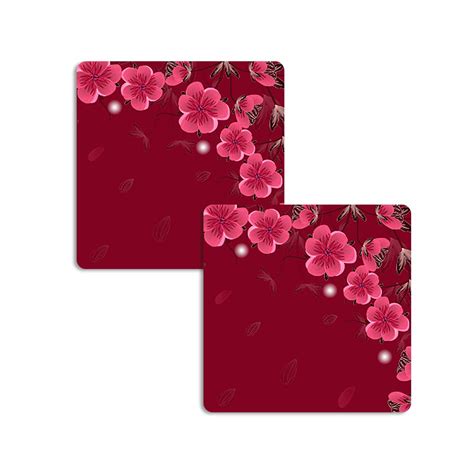 The Warli Beautiful Wooden Pack of 4 Coasters | Square Shape Coaster ...