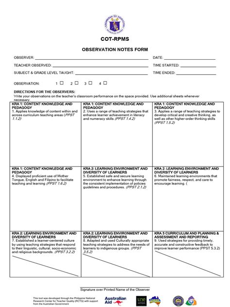 Image result for Classroom Observation Notes