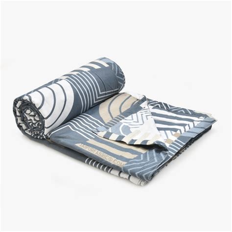 Geometric Maze Cotton Reversible Double Bed Dohar – JaipurFabric®