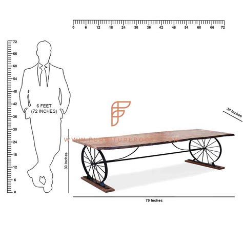 Buy FR Tables Series Dining Table With Lateral Wheeled Table Base And ...