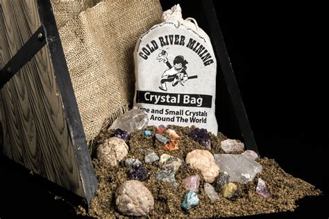 Box of 12 Crystal Bag, Crystal Mining Bag | Cold River Mining