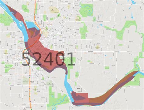 Cedar Rapids Zip Codes Map Waterloo, Iowa Map | MapsofWorld