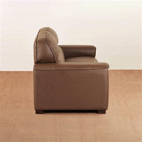 Buy Valencia Half Leather 3-Seater Sofa - Brown from Home Centre at ...
